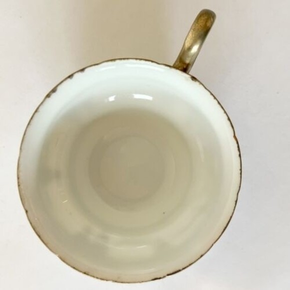 Antique 1940's Demitasse tea cup painted birds & grapes Japan 1.5 in - Picture 5 of 6